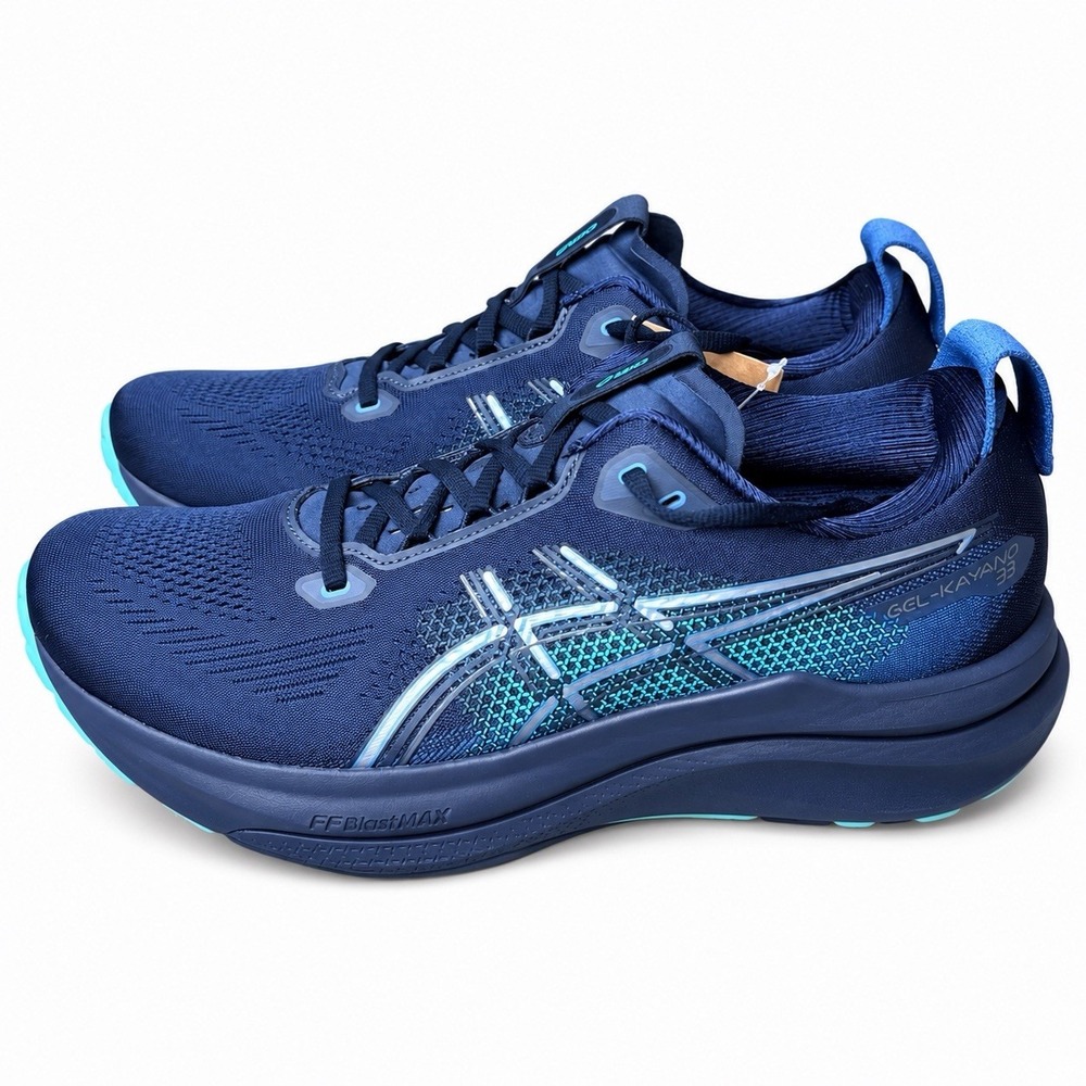 MISMATCHED PAIR ASICS Gel-Kayano 33 Navy Men's 10.5 Left 9.5 Right NWT READ!